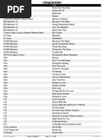 Song List by Artist | PDF | Adele | Artists