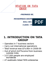 Presentation On Tata Group