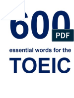 600 Essential Words For The TOEIC