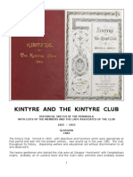 Kintyre Club - 1825 to 1981