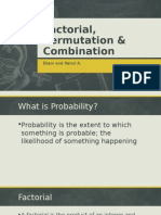 Factorial, Permutation & Combination