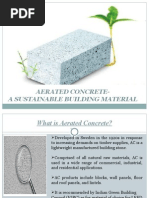 Aerated Concrete-A Sustainable Building Material