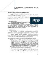 Matrimonio y Concubinato en El Derecho Romano