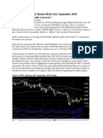 Wealthbuilder Stock Market Brief 21st September 2015.