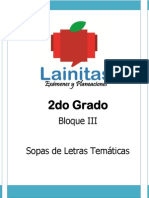 2do Grado Bloque 3 Sopa de Letras