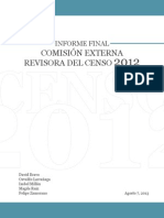 Informe Final Comision Externa Revisora Del Censo 2012 - Bravo D. Et. Al (2013)
