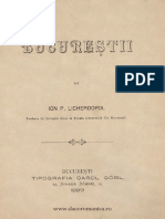 Bucureşti Şi Bucureşteni de Ieri Şi de Azi Lichiardopol