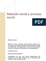 Relación y Proceso Social