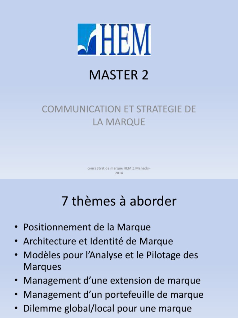 Stratégies de Marque et Communication | PDF | Stratégie marketing ...