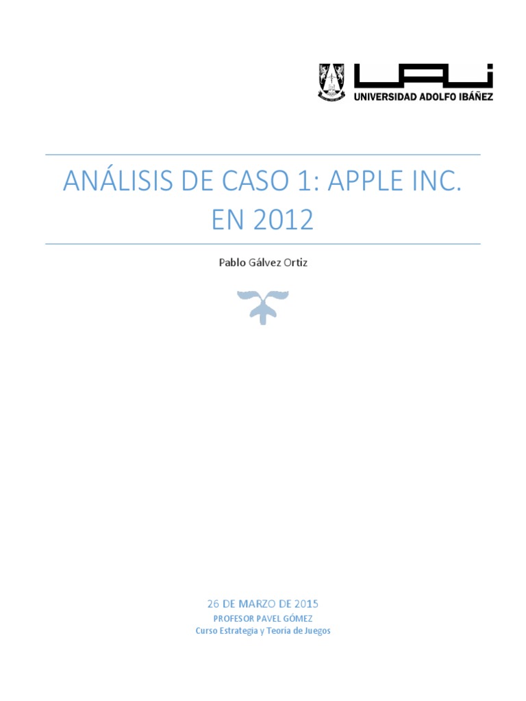 Análisis de Caso Apple Inc PDF Apple Inc. Macintosh