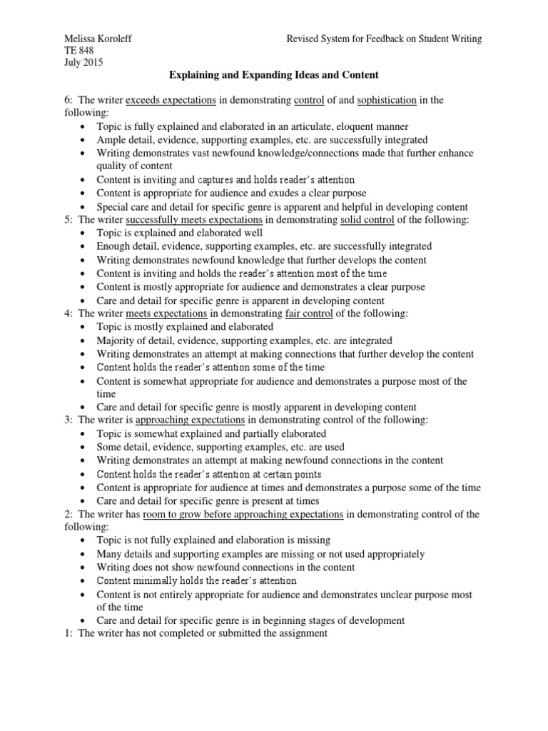 Student Writing Feedback System Guide | PDF | Genre | Editing