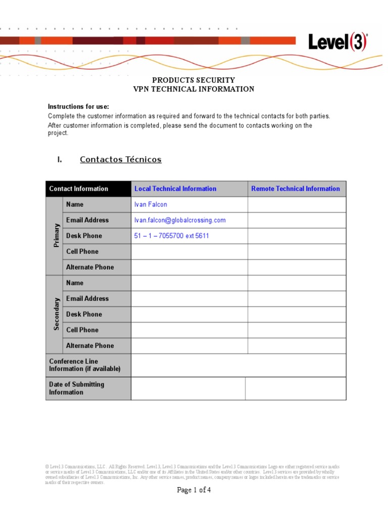 Formato para VPN Site2sitev3 | PDF | Virtual Private Network | Port ...
