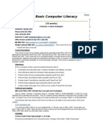 ITE 115 Basic Computer Literacy