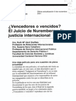 Vencedores o Vencidos - El Juicio de Nuremberg y La Justicia Internacional