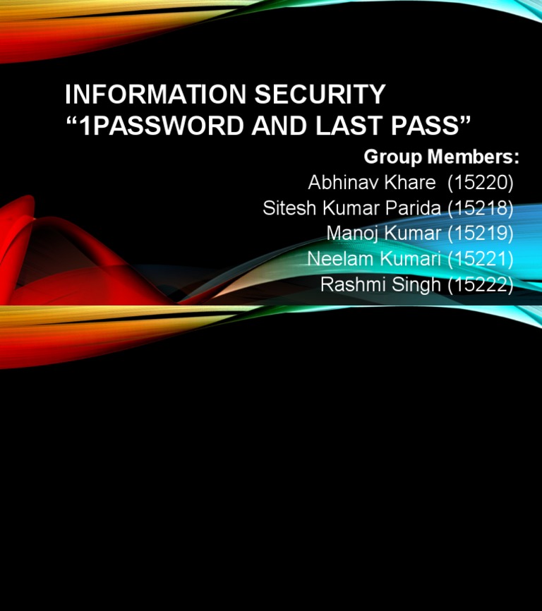 LastPass vs 1Password Overview | PDF