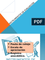 Instrumentos de Evaluación