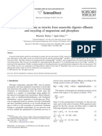 Removal of Ammonia as Struvite From Anaerobic Digester Effluents and Recycling of Magnesium and Phosphate