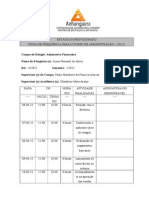 Estágio supervisionado em administração financeira