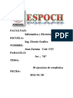 50ejerciciodeestadistica Docx1 120121174706 Phpapp01 PDF