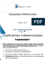 Equações Diferenciais Coeficientes Indeterminados