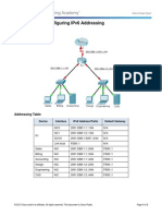 8.2.5.3 Packet Tracer - Configuring IPv6 Addressing Instructions