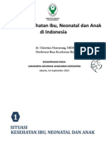 Download Masalah Kesehatan Ibu Neonatal Dan Anak Di Indonesia - KEMENKES by Gerakan Kesehatan Ibu dan Anak SN282220608 doc pdf