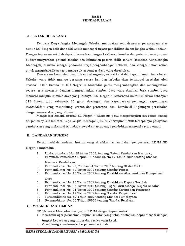 Contoh RKJM SD | PDF