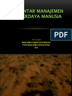 Kuliah Ke-1 Manajemen Sumberdaya Manusia - Peb 2012 PDF