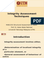 Integrity Assessment of Concrete Structures
