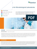 Quality Assurance For Microbiological Laboratories: Compliance