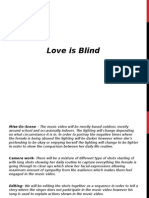 Media Studies Initial Concept Love Is Blind