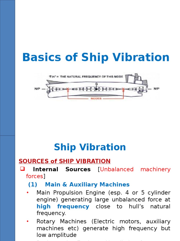 Ship Vibration Sources and Analysis | PDF | Normal Mode | Bending