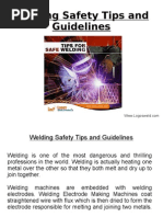Welding Safety Tips and Guidelines