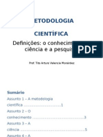 1-Ciência, Conhecimento e Pesquisa