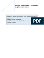 RelaÃ§Ãµes Internacionais - Teoria e HistÃ³ria - MÃ³dulo I