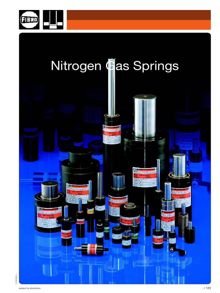Gas Springs PDF Gases Pressure