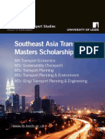 Southeast Asia Transport Masters Scholarship 2015 PDF