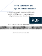 Evolução e Maturidade Em Segurança e Saúde No Trabalho