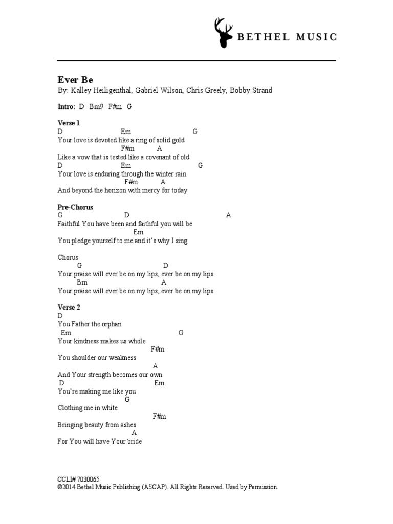 Ever Be Chords | PDF