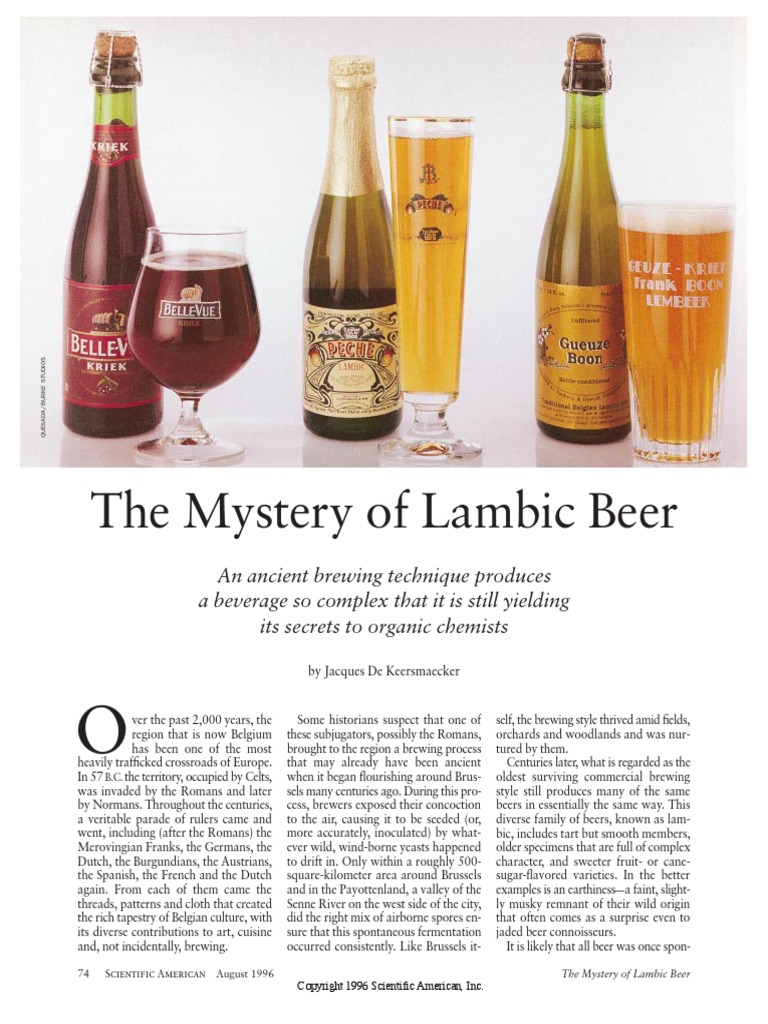 The Mystery of Lambic Beer Brewing Beer