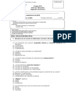 Prueba #2 Cs. Naturales 2º Básico (Viernes 11 de Septiembre)