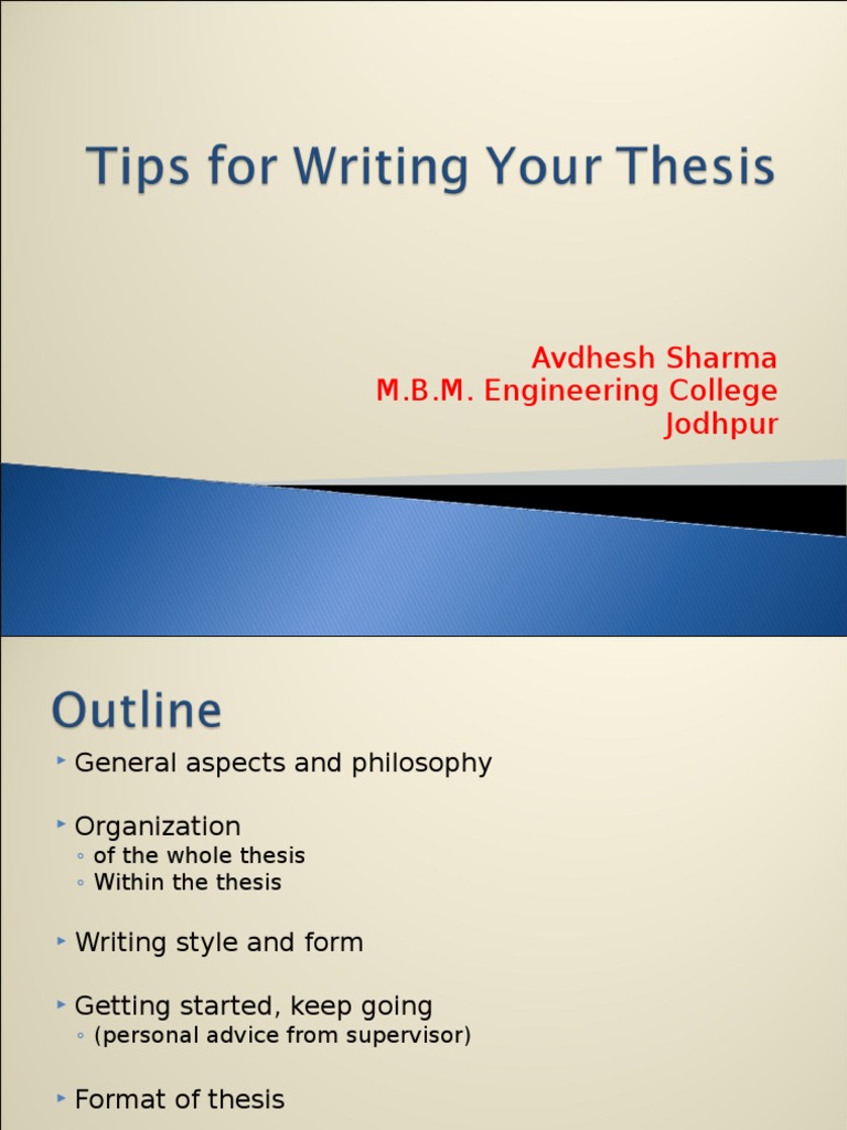 Thesis Writing Guide for Students | PDF | Abstract (Summary) | Thesis