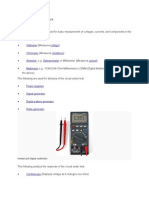 Types of Test Equipment-Meters