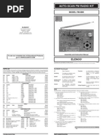 Auto-Scan FM Radio Kit: Elenco