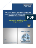 International Seminar of English Dan Launching Pengurus GKM Evolve Fakultas Teknik Unhas 2015