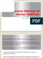 Component Method of Vector Addition
