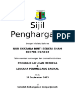 Sijil Penghargaan