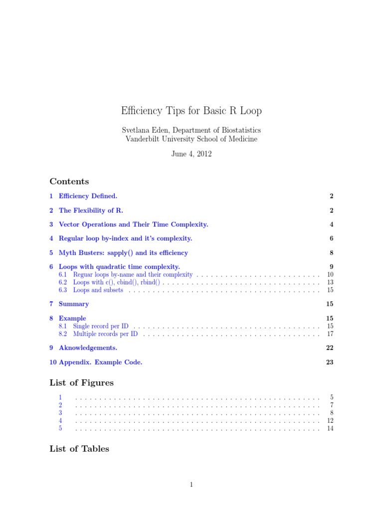 Improve Speed in R Loops | PDF | Matrix (Mathematics) | Array Data ...