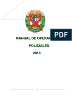 MANUAL DE PROCEDIMIENTOS OPERACIONES POLICIALES RD. #30 de 15ENE2013