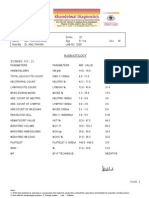 How to check Blood Test report